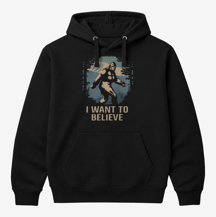 Polerón Canguro I want to believe in bigfoot