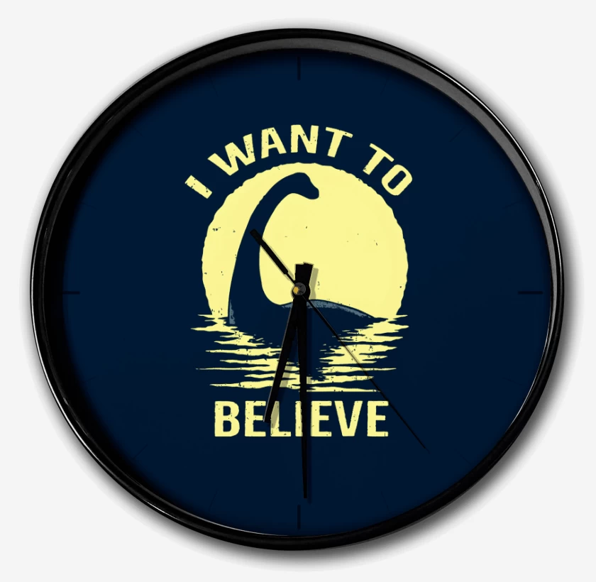 Reloj Azul Marino de I want to believe in Nessie