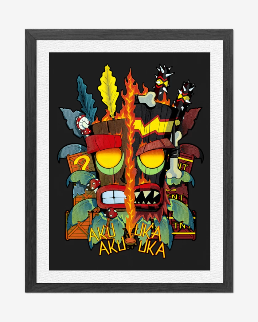 Cuadro decorativo Aku Aku Uka Uka