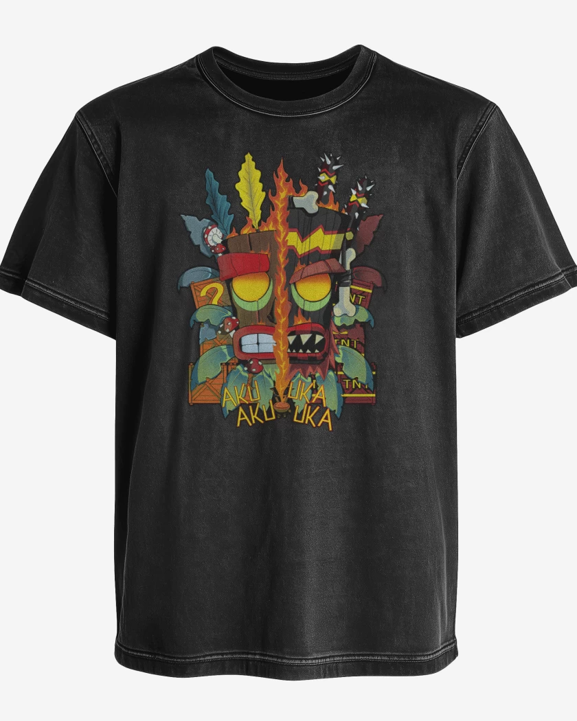 Polera desgastada Aku Aku Uka Uka