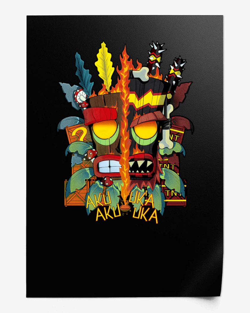 Print Aku Aku Uka Uka