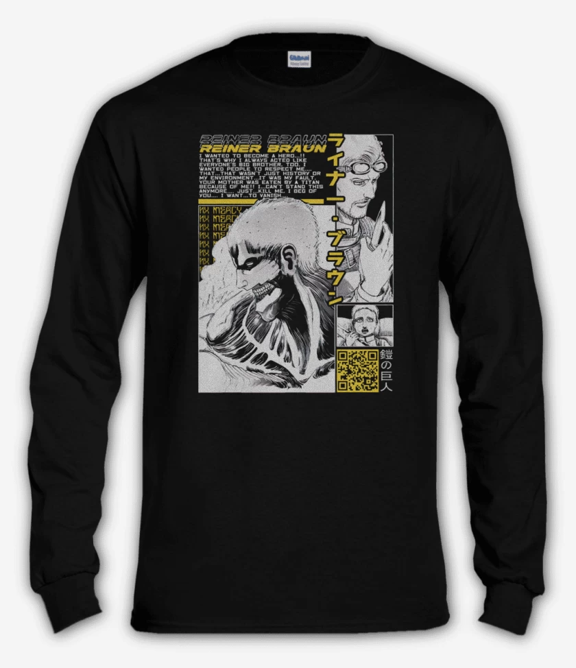 Polera manga larga Negro de Reiner