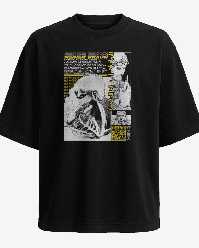 Polera Oversize Negro de Reiner