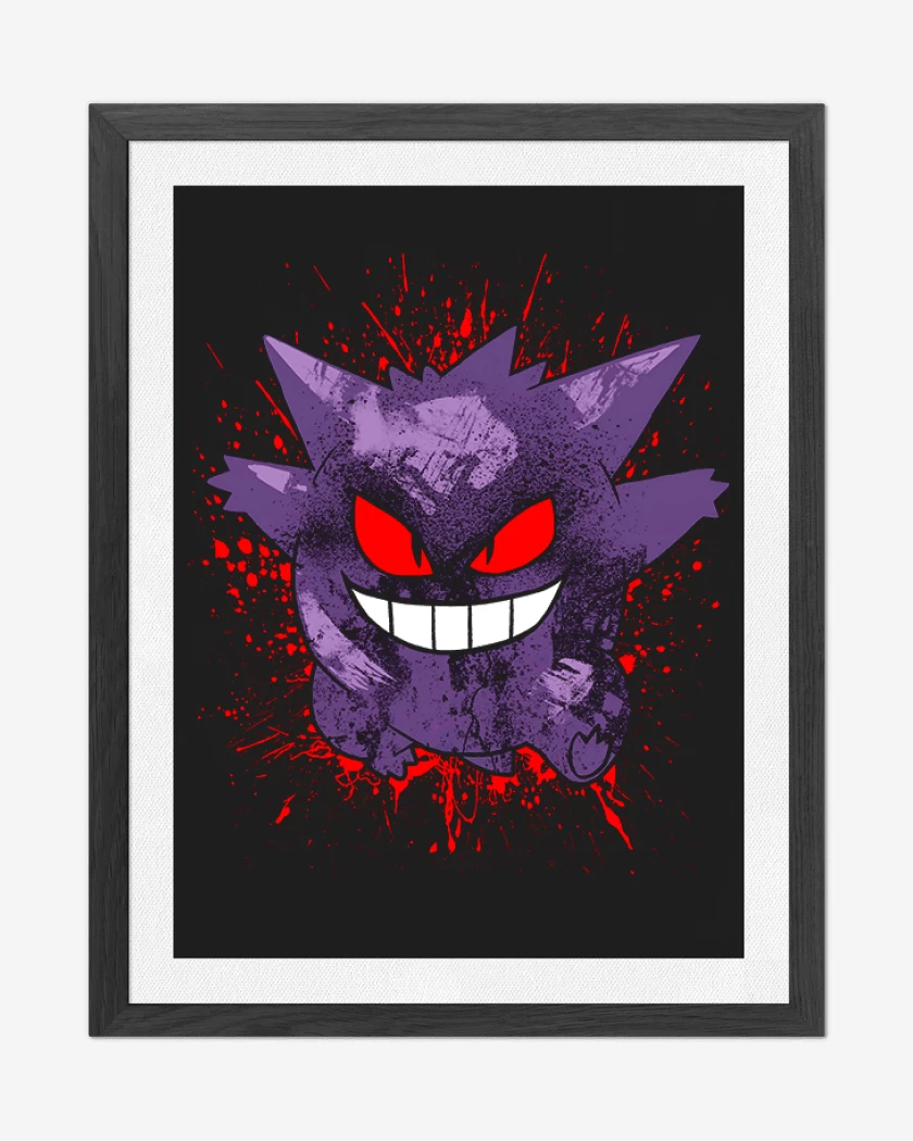Cuadro decorativo Negro de Gengar