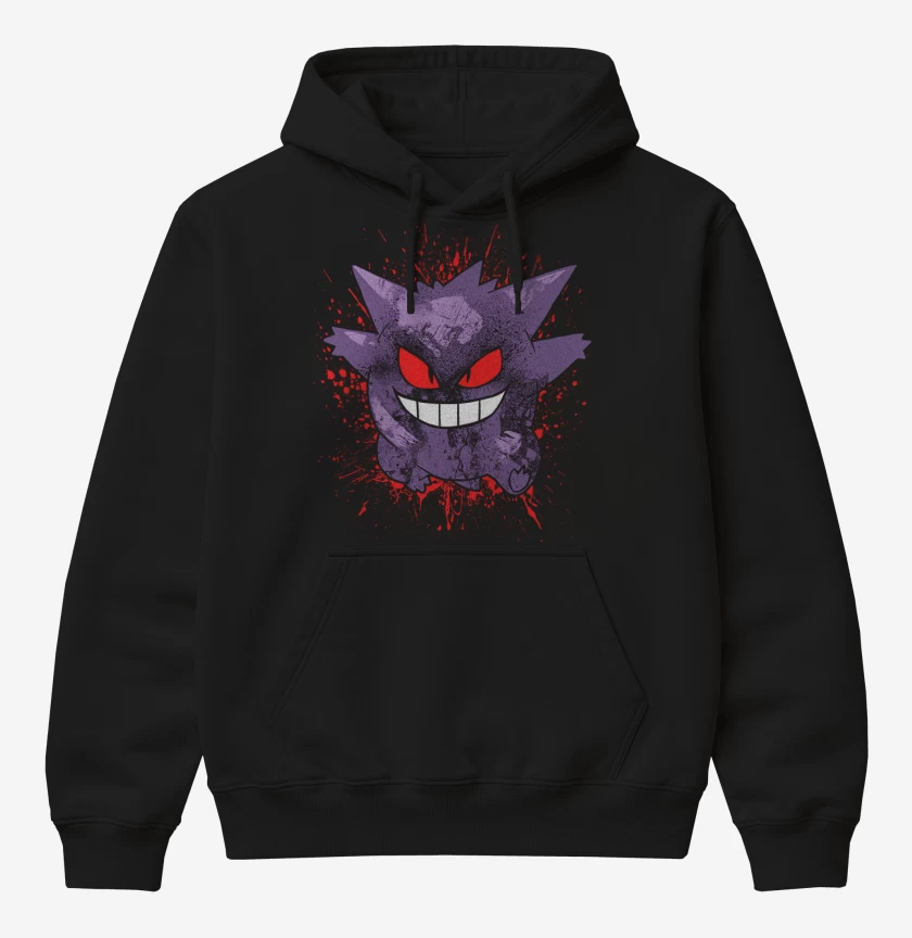 Poleron Canguro básico Negro de Gengar