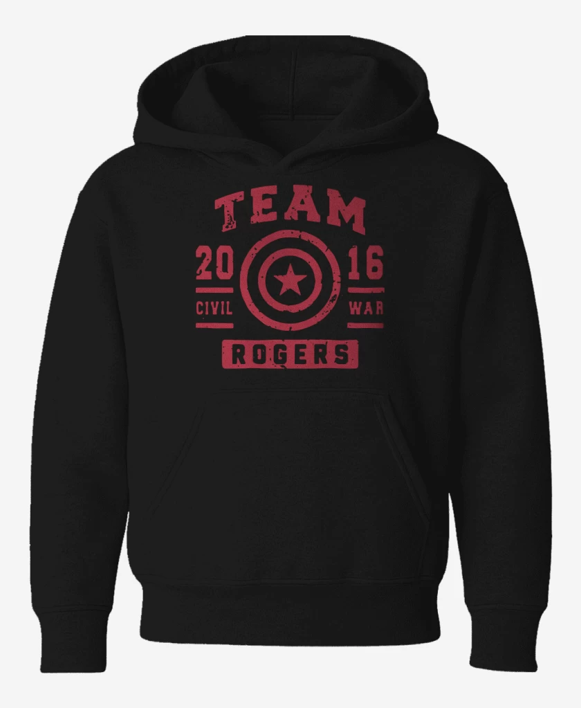 Poleron de niño Negro de Team Rogers