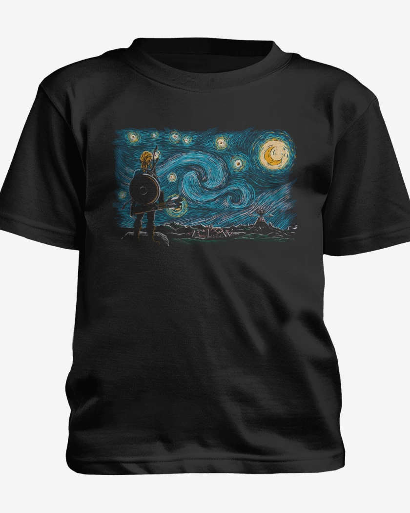 Polera de niño Negro de Link estrellado