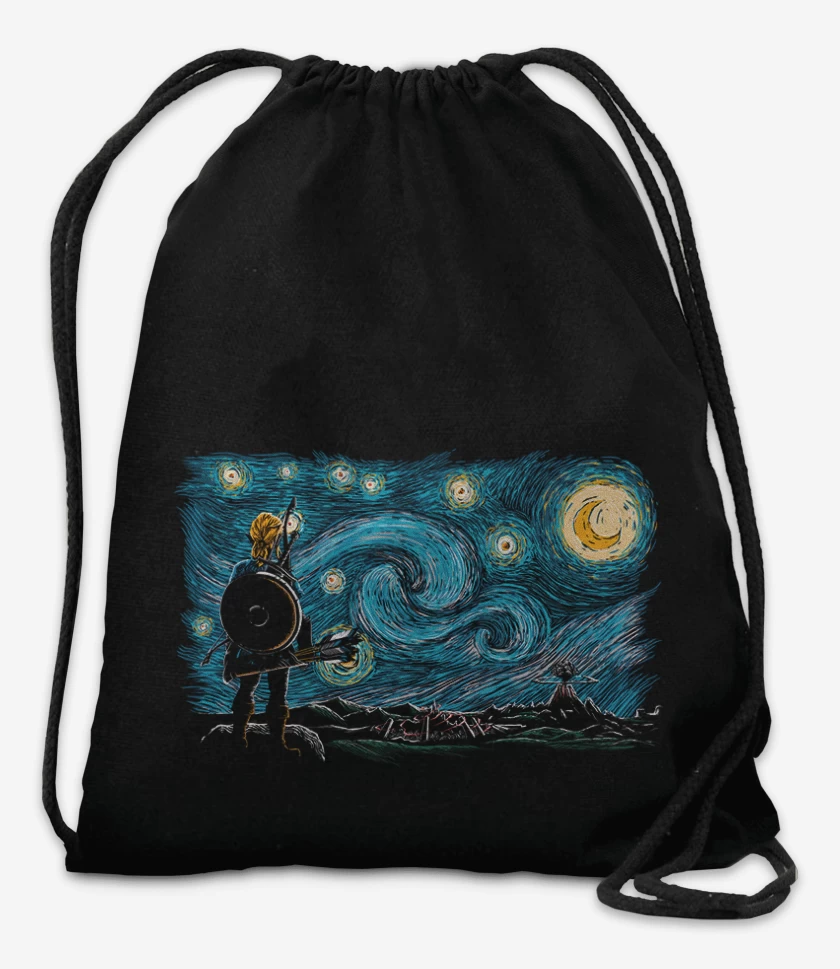 Mochila Negro de Link estrellado
