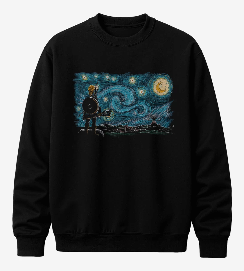 Poleron polo Negro de Link estrellado