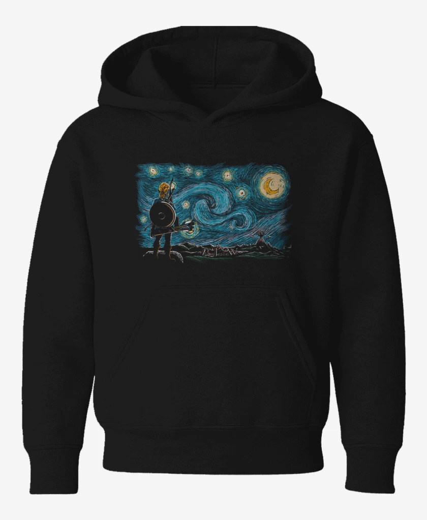 Poleron de niño Negro de Link estrellado