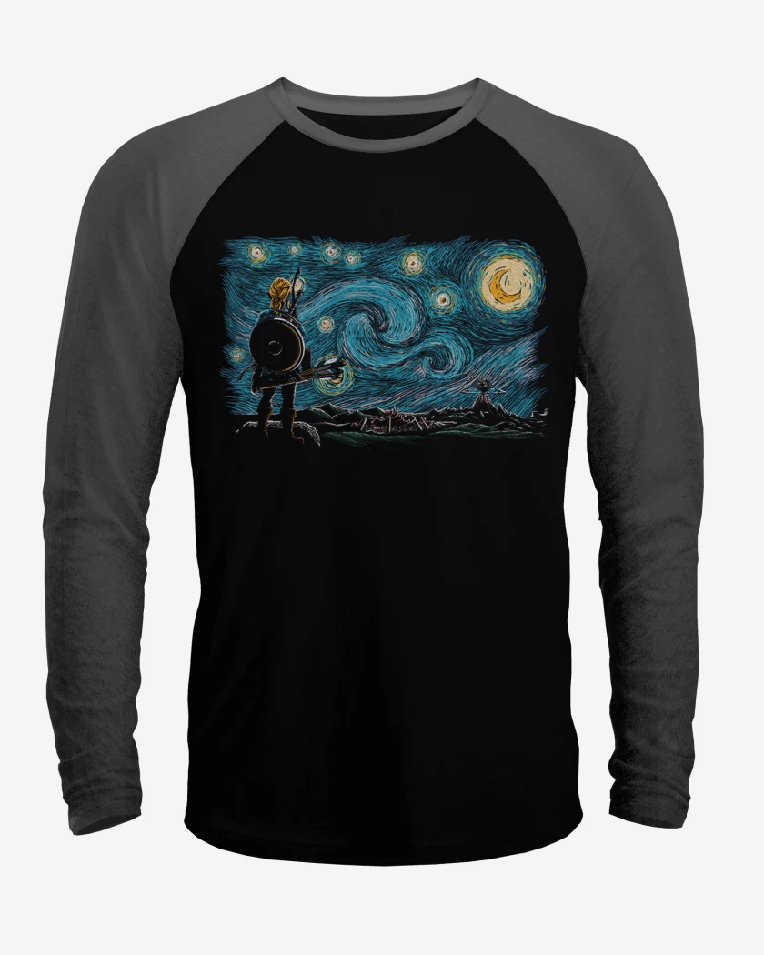 Polera Raglan Link estrellado
