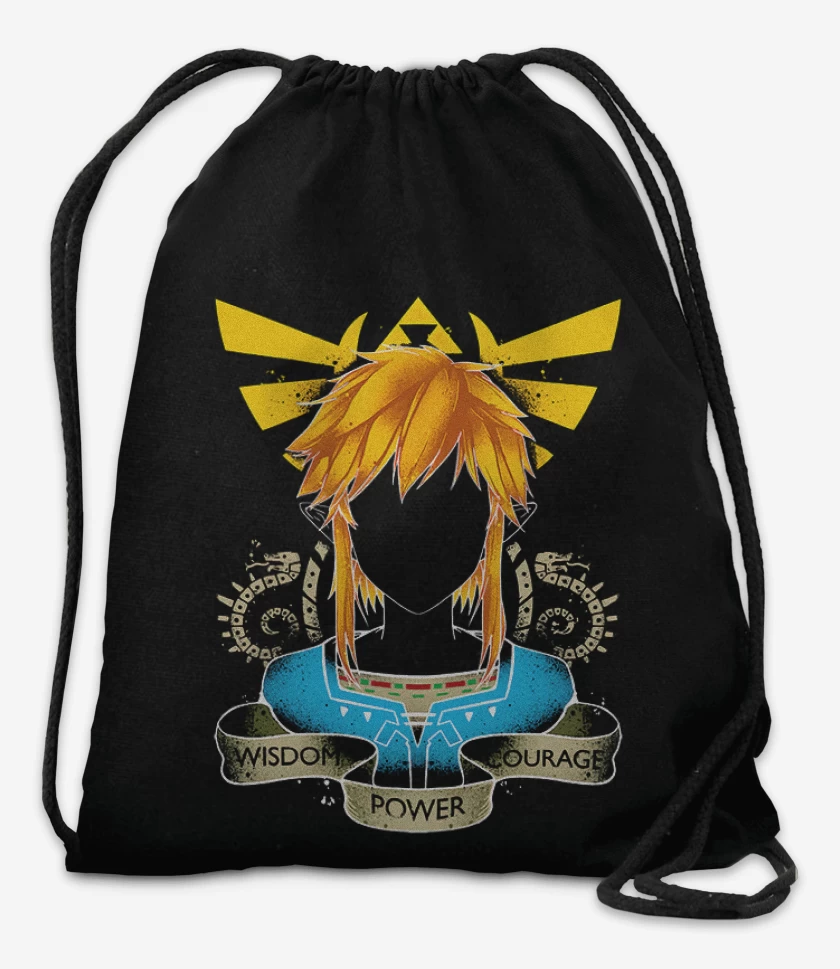 Mochila Negro de Link Frente