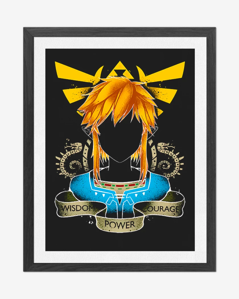 Cuadro decorativo Negro de Link Frente