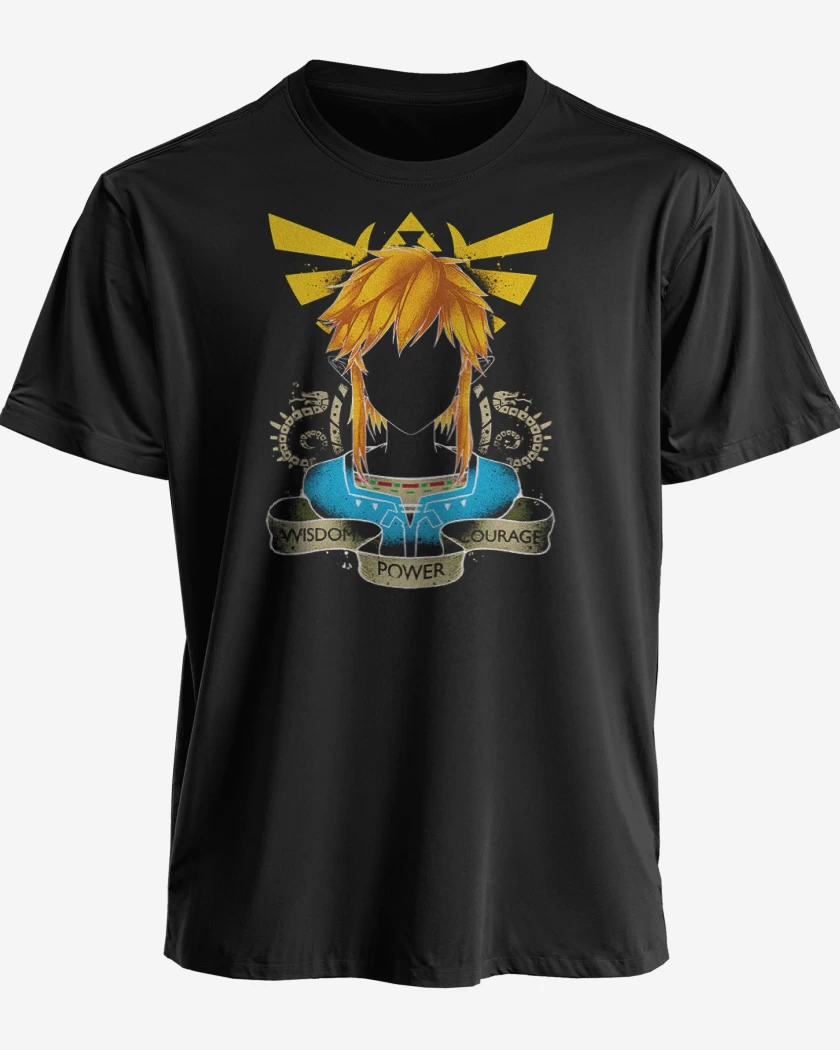 Polera premium Negro de Link Frente