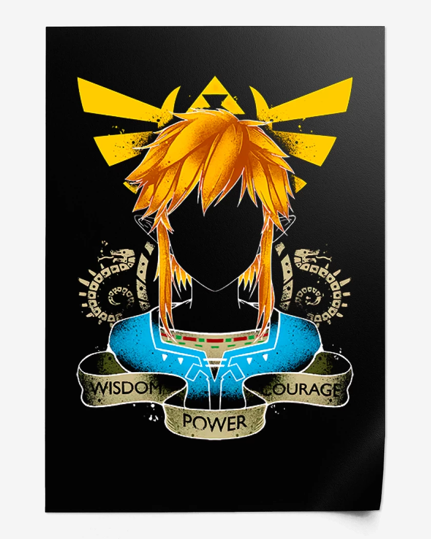 Print Negro de Link Frente