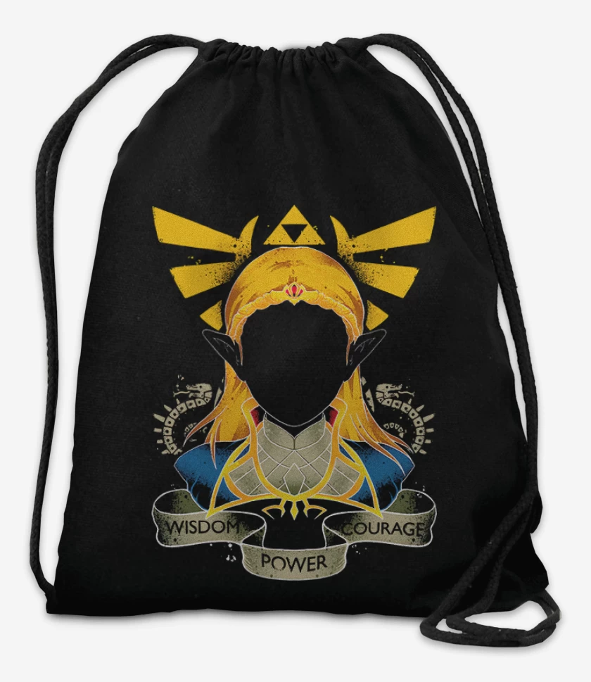 Mochila Negro de Zelda Frente