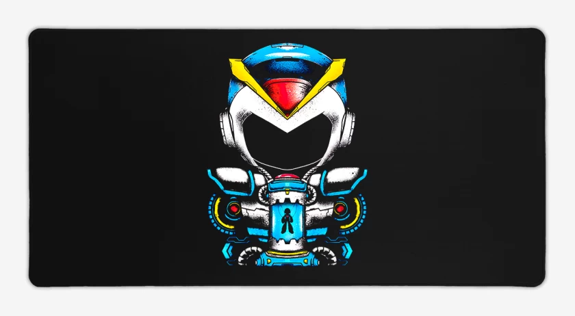 Mouse pad Gamer Negro de Megaman Frente