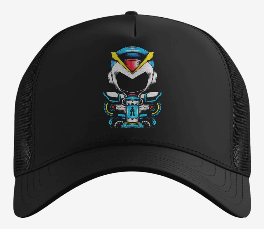 Gorro Negro de Megaman Frente