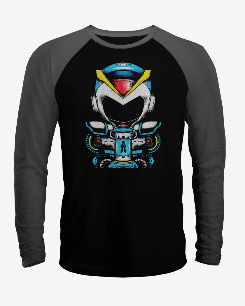 Polera Raglan Megaman Frente