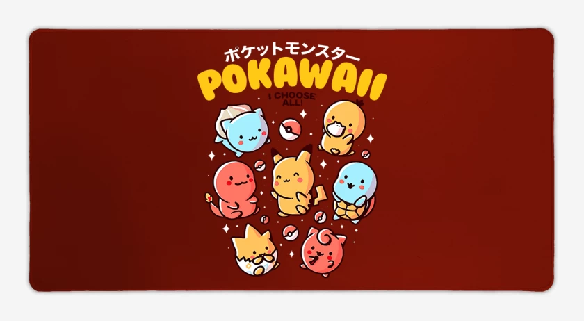 Mouse pad Gamer Pokawaii