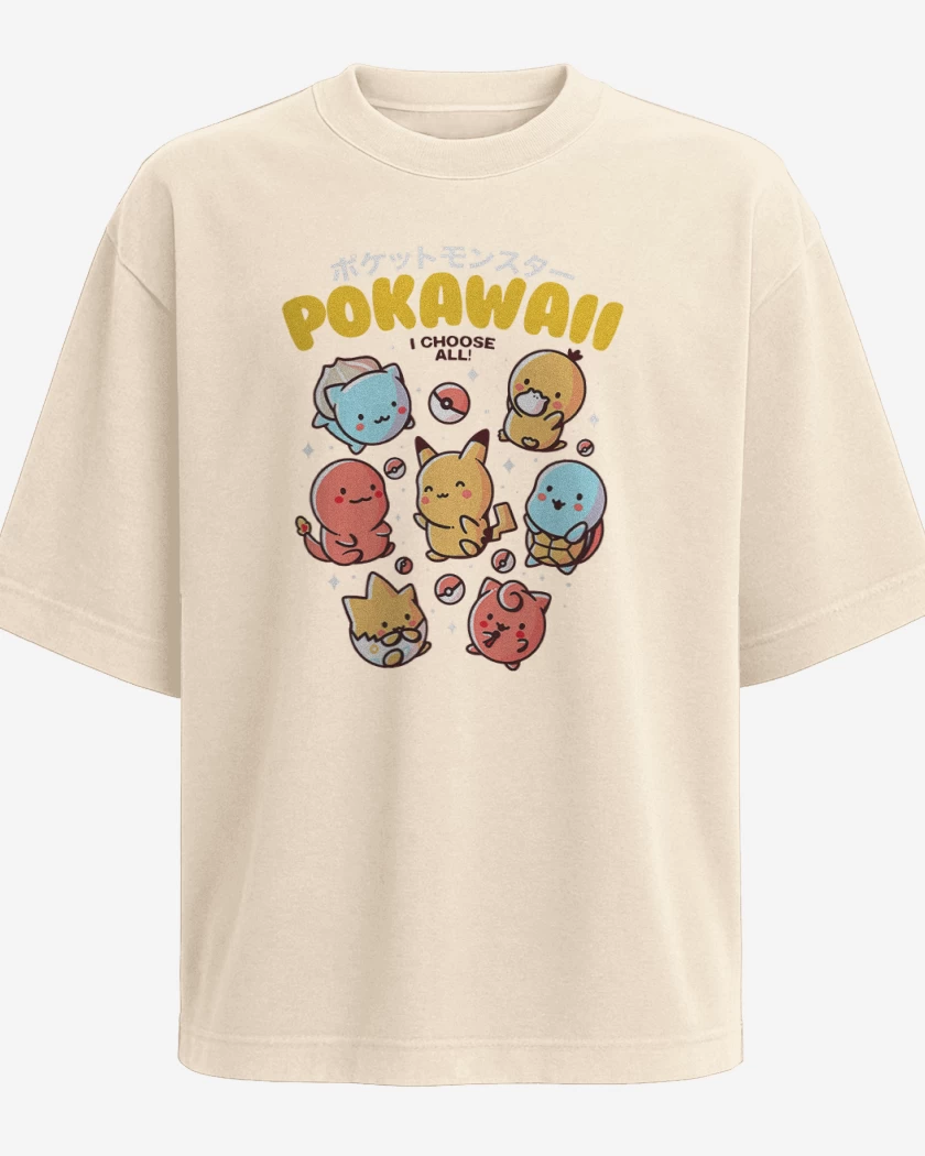 Polera Oversize Pokawaii