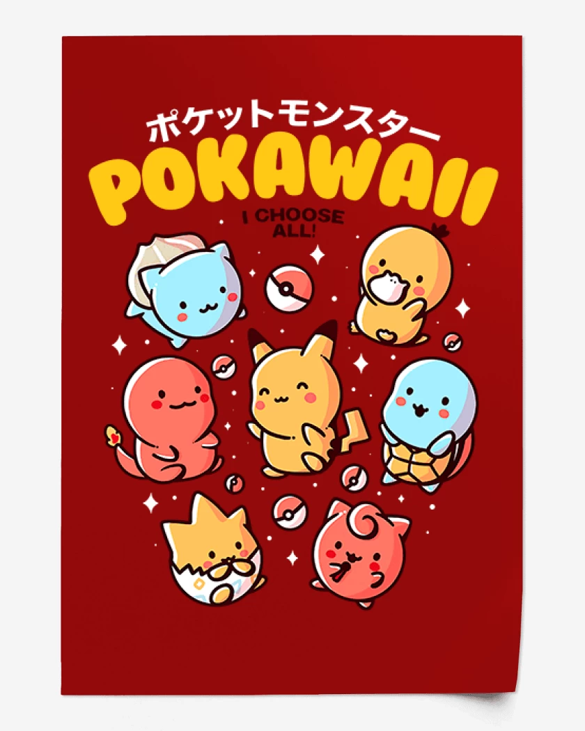 Print Pokawaii