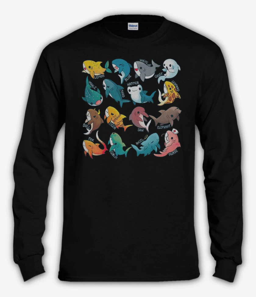 Polera manga larga Tiburoncitos