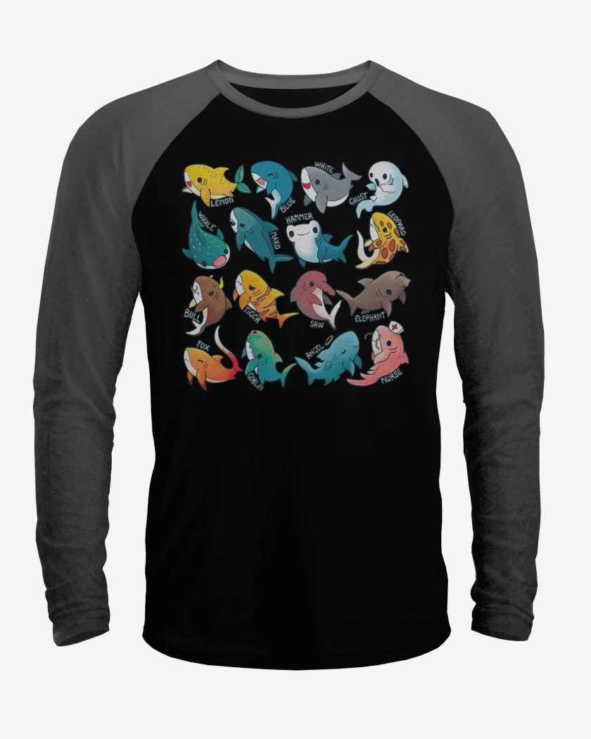 Polera Raglan Tiburoncitos