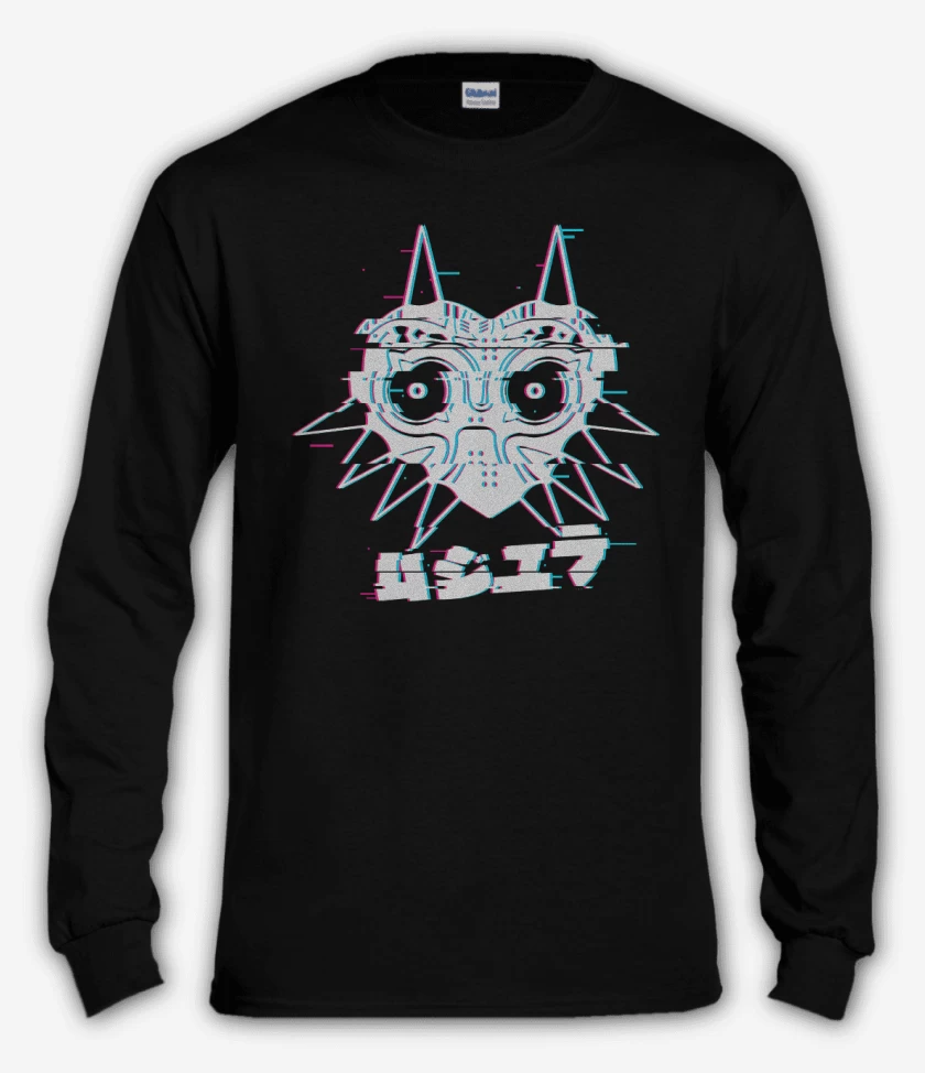 Polera manga larga Negro de Majoras Mask