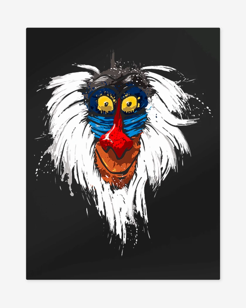 Print metalico Negro de Rafiki