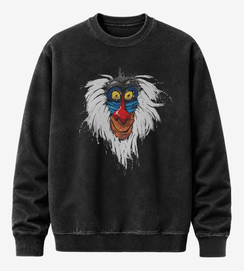 Poleron Polo Acid Wash Negro de Rafiki
