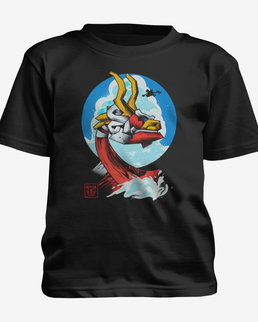 Polera de niño Negro de Mascaron Rojo