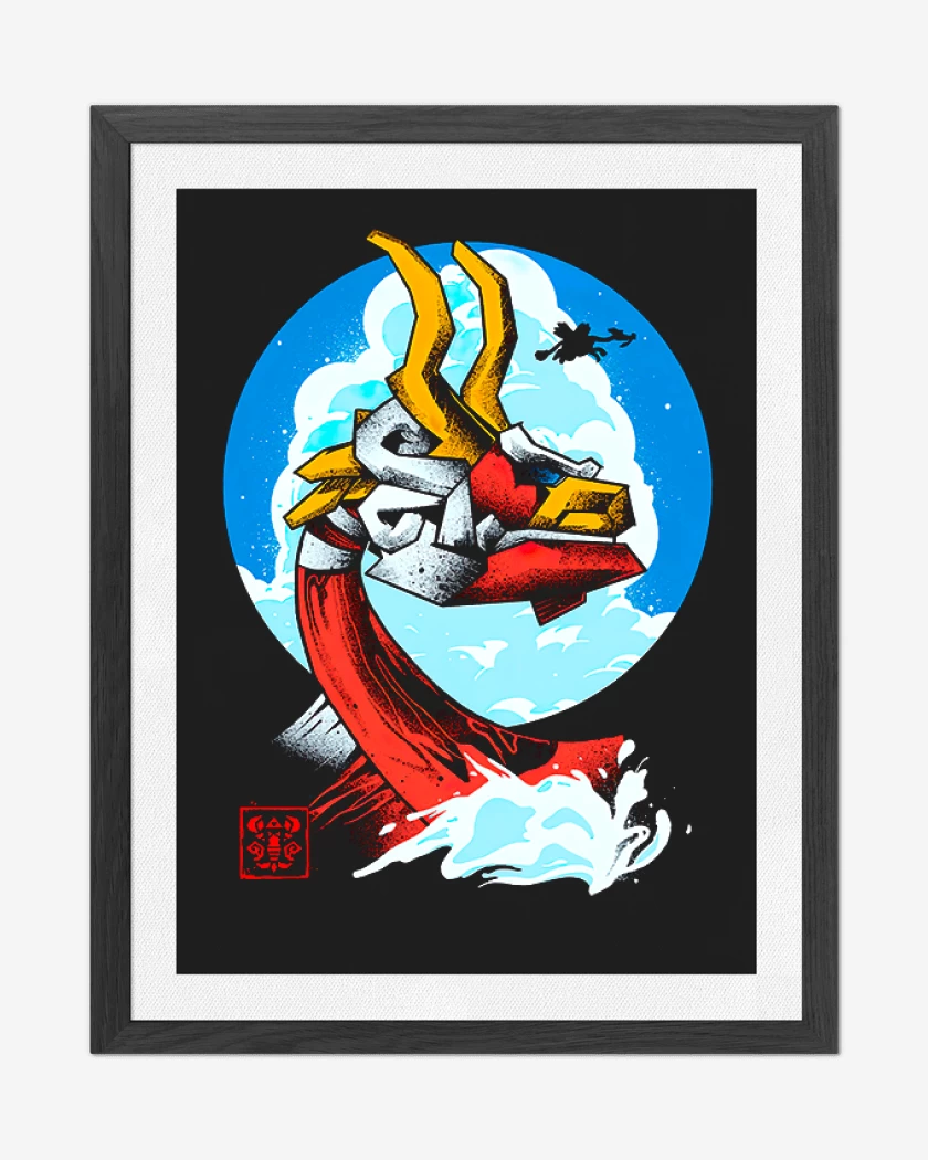 Cuadro decorativo Negro de Mascaron Rojo