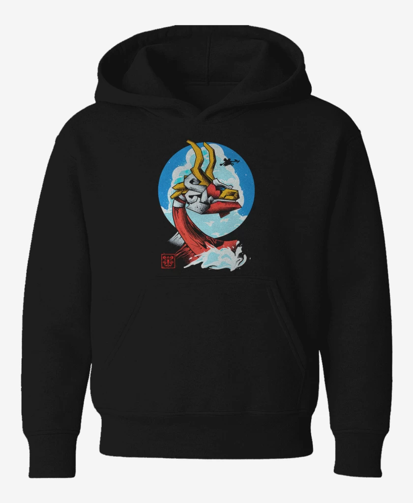 Poleron de niño Negro de Mascaron Rojo