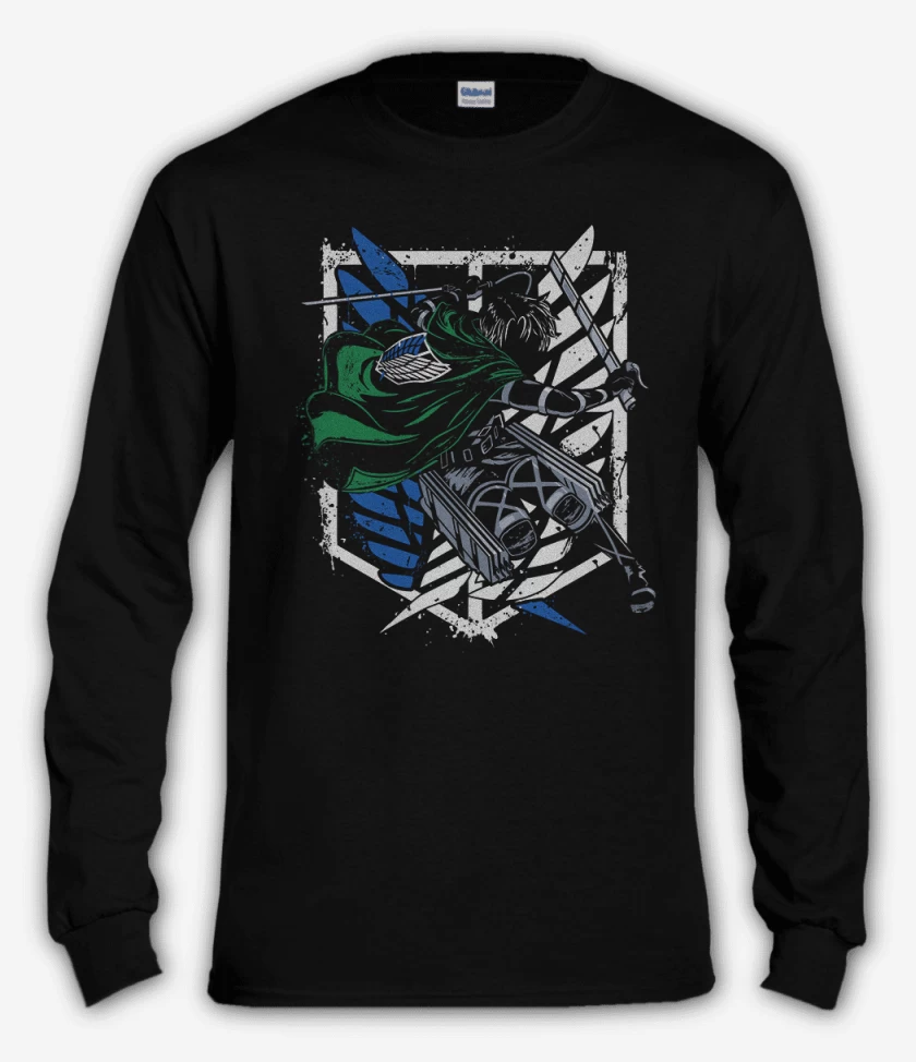 Polera manga larga Negro de Levi
