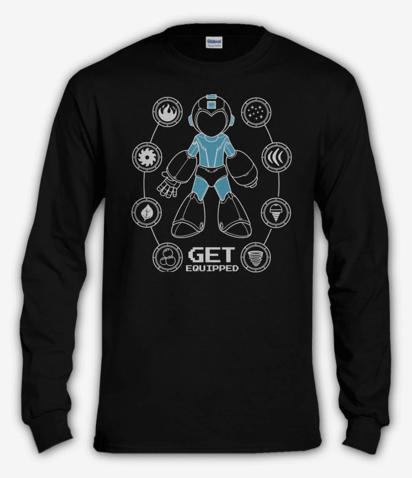 Polera manga larga Negro de Get equipped