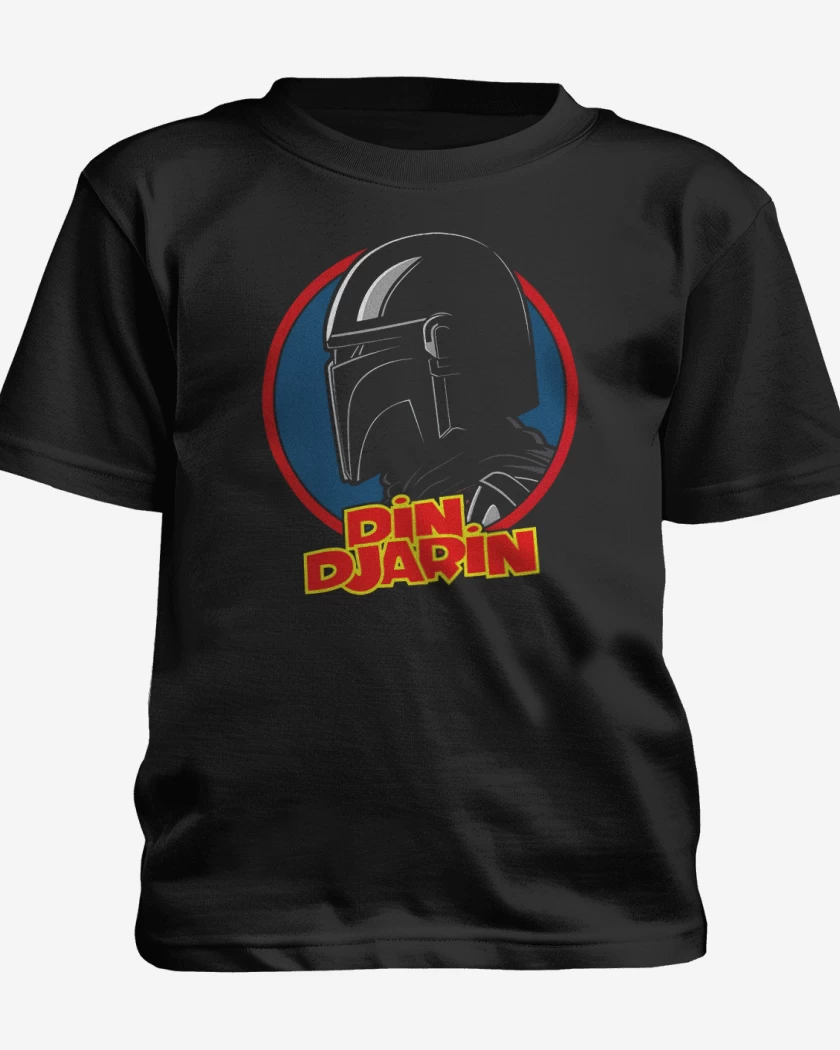 Polera de niño Negro de Din Djarin