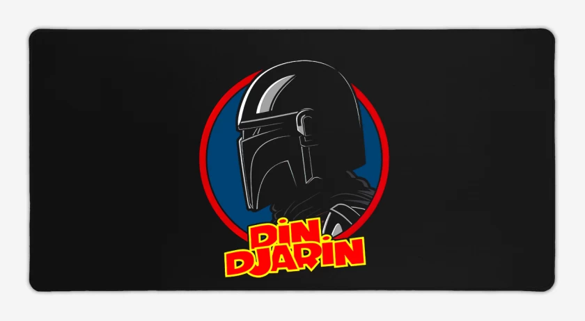 Mouse pad Gamer Negro de Din Djarin