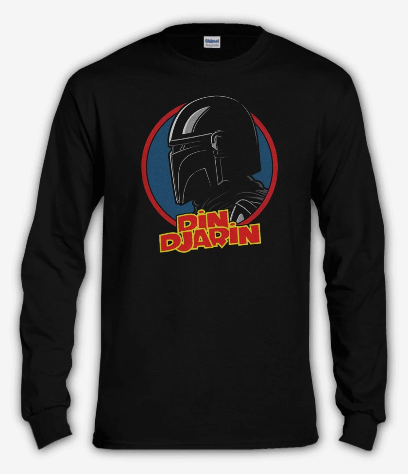 Polera manga larga Negro de Din Djarin