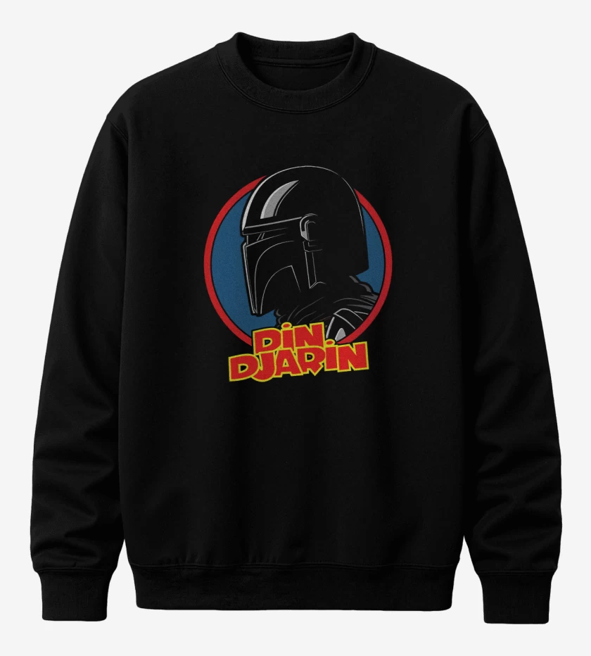 Poleron polo Negro de Din Djarin