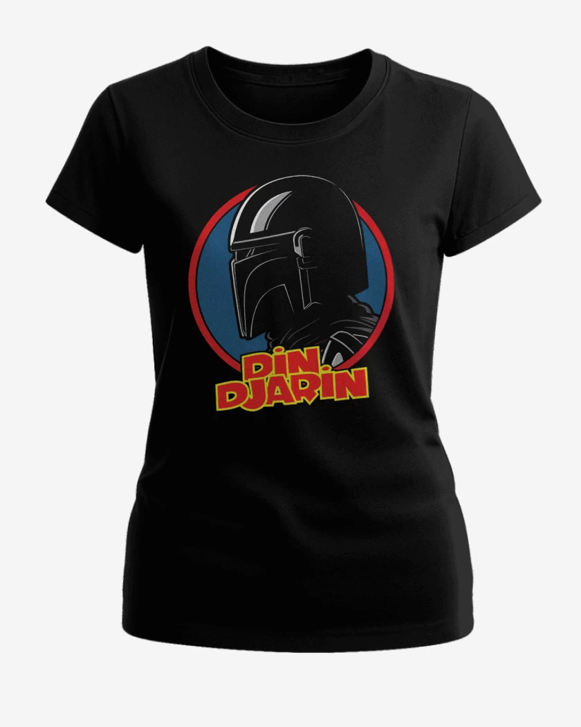 Polera de Mujer Negro de Din Djarin