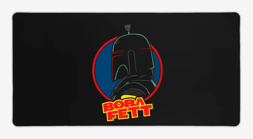 Mouse pad Gamer Negro de Boba Fett