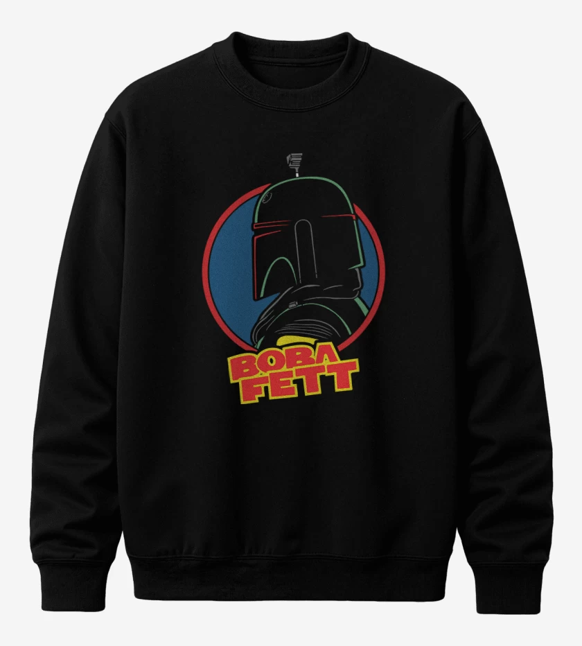 Poleron polo Negro de Boba Fett