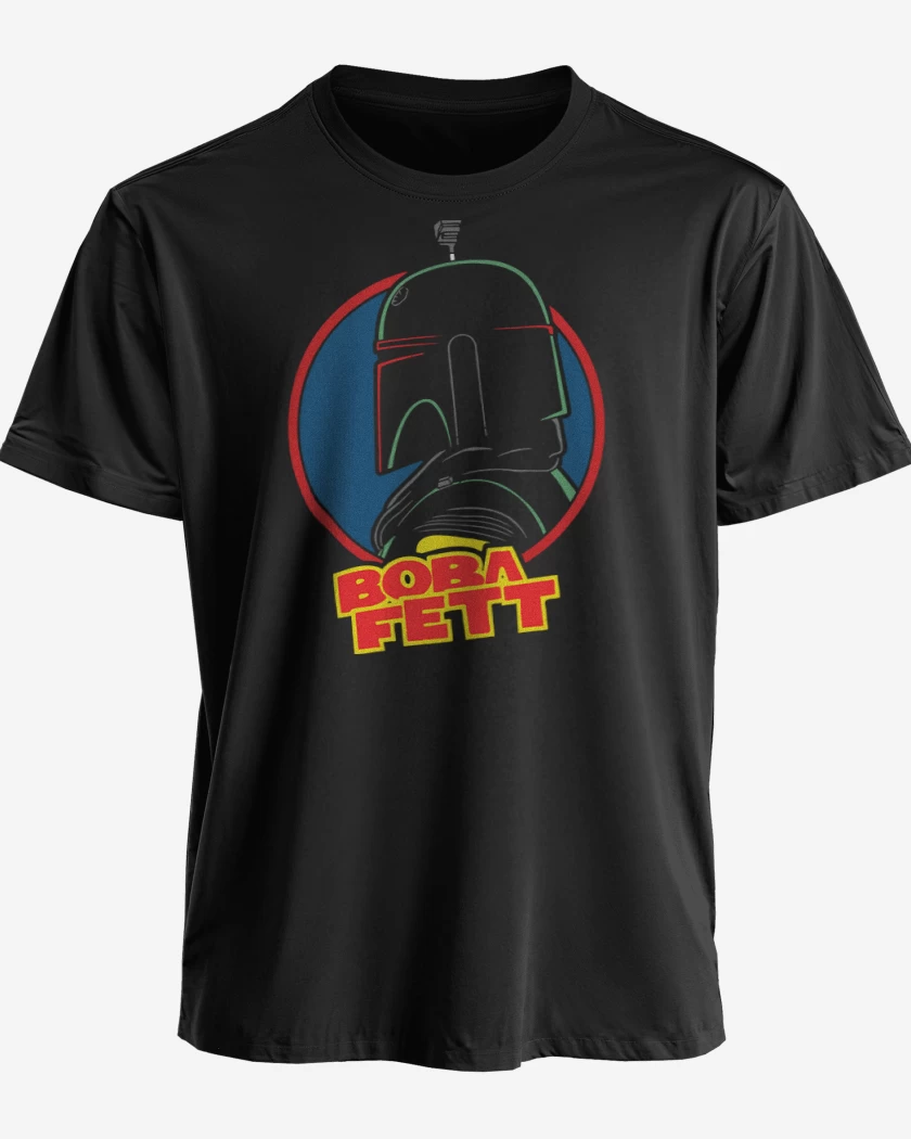 Polera premium Negro de Boba Fett