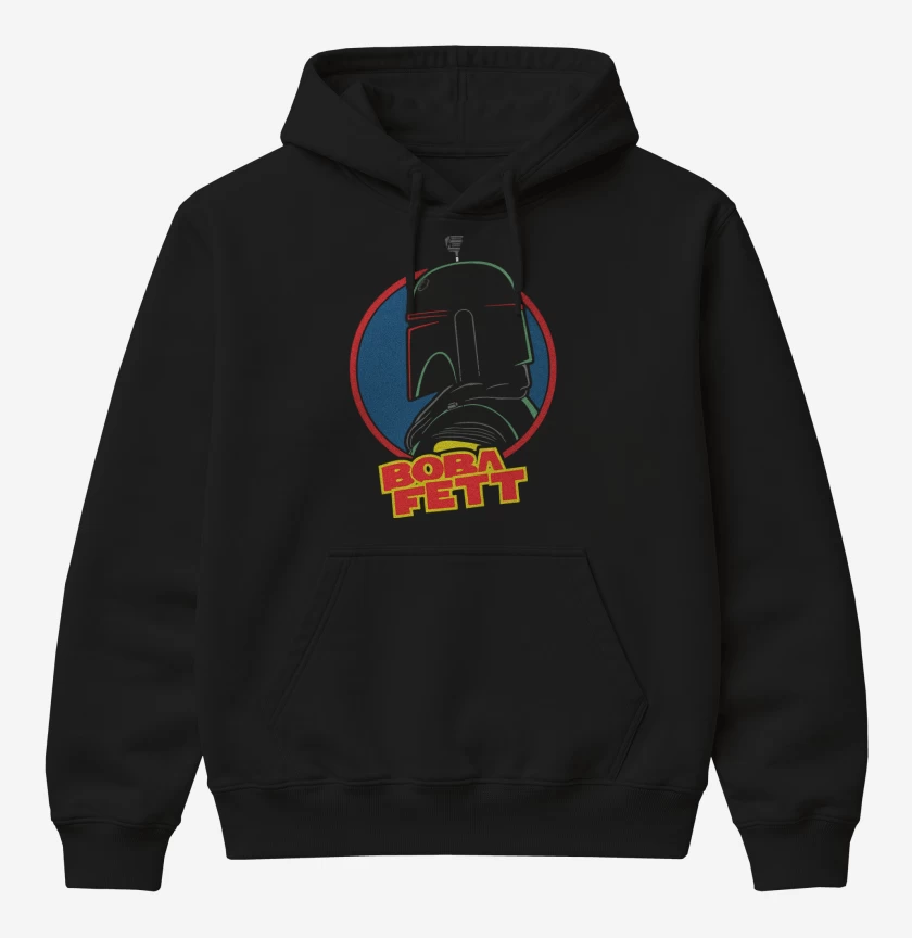 Poleron Canguro básico Negro de Boba Fett