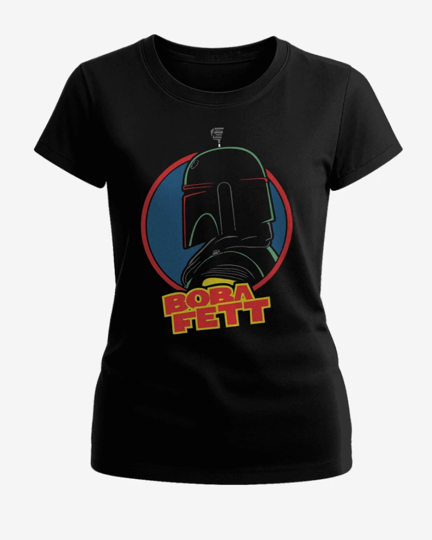 Polera de Mujer Negro de Boba Fett