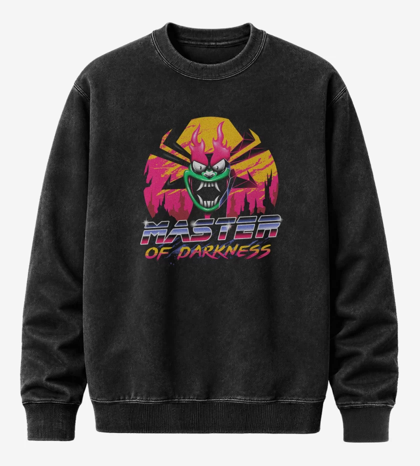 Poleron Polo Acid Wash Negro de Aku