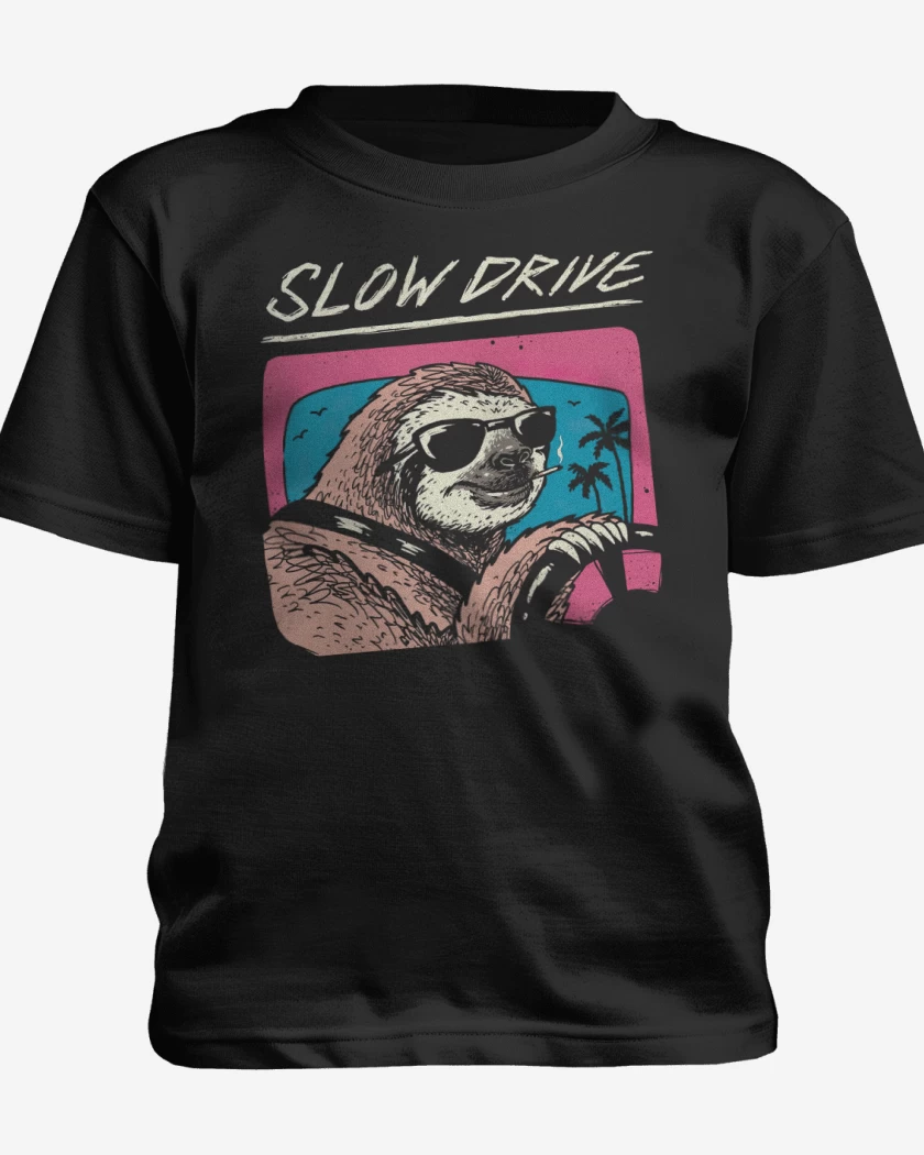 Polera de niño Negro de Slow Drive