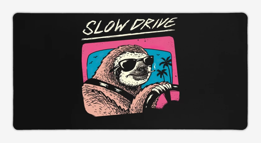Mouse pad Gamer Negro de Slow Drive