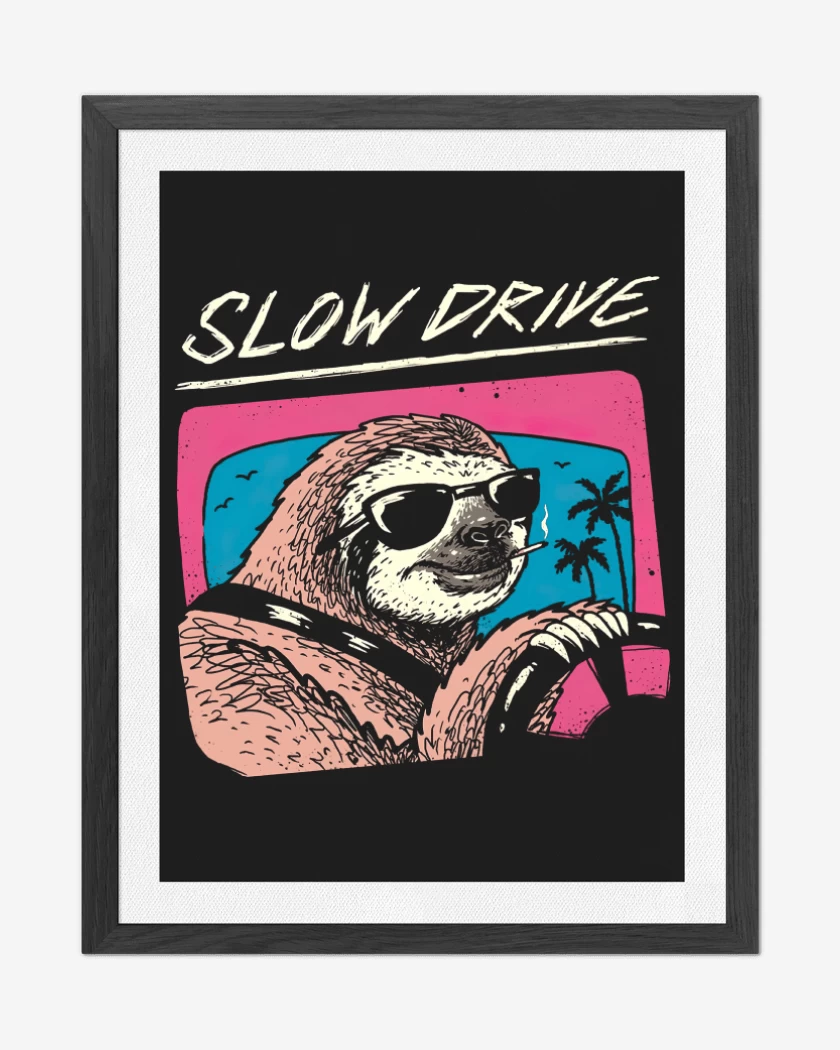 Cuadro decorativo Negro de Slow Drive